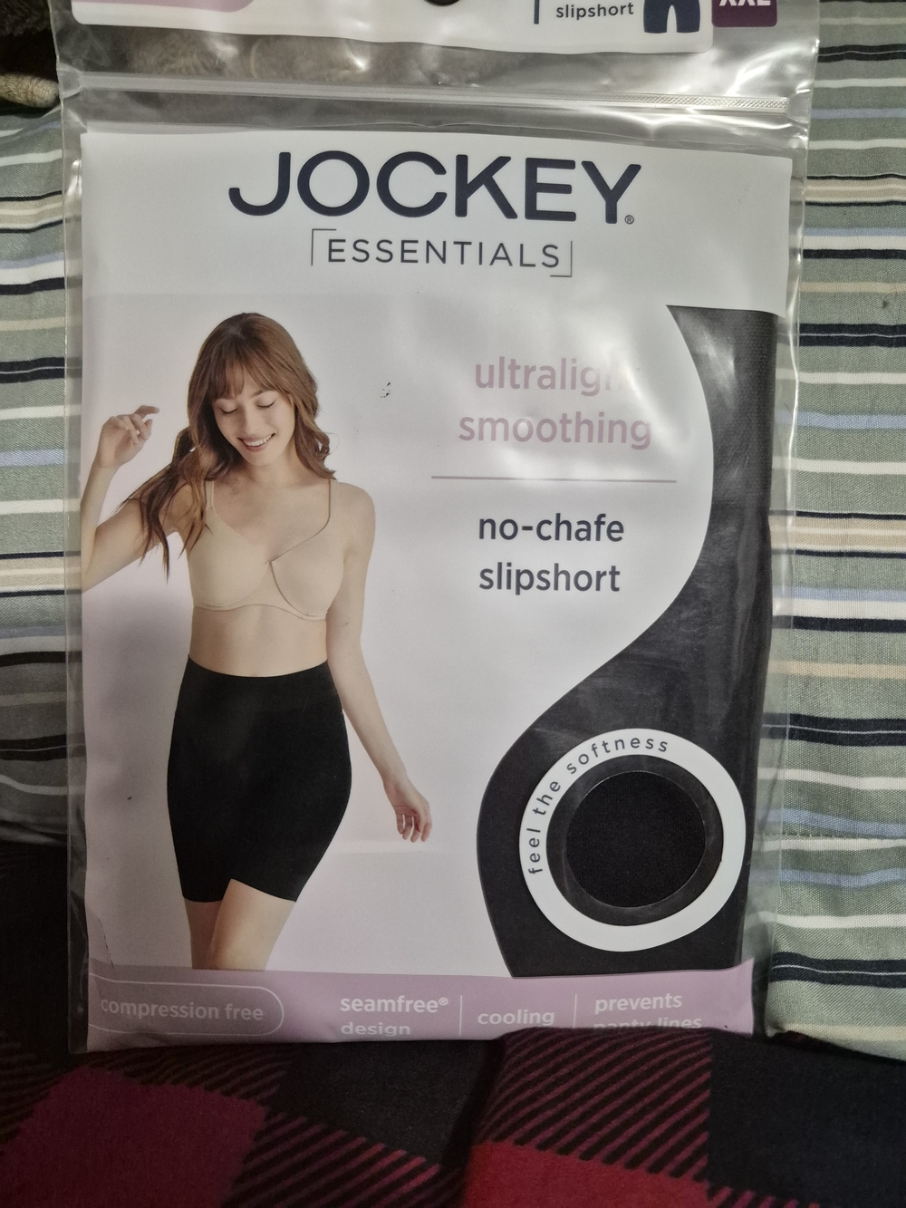 Jockey Black No-Chafe Slipshorts